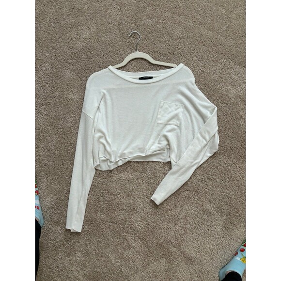 Cropped white long sleeve - Picture 1 of 2